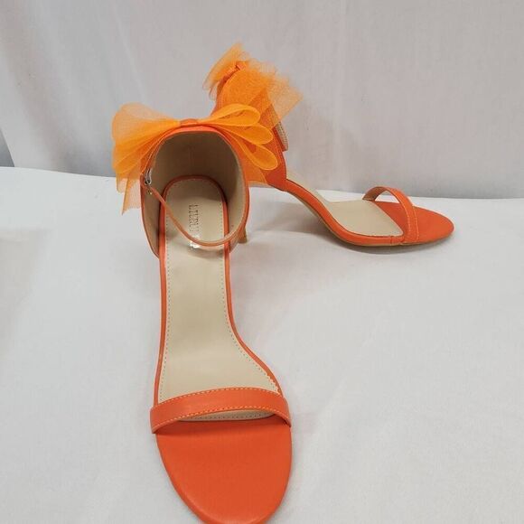 LIURUIJIA Size 11 EU 44 Women's Bowknot Stiletto High Heels Strappy Sandals Wedd - Picture 3 of 13